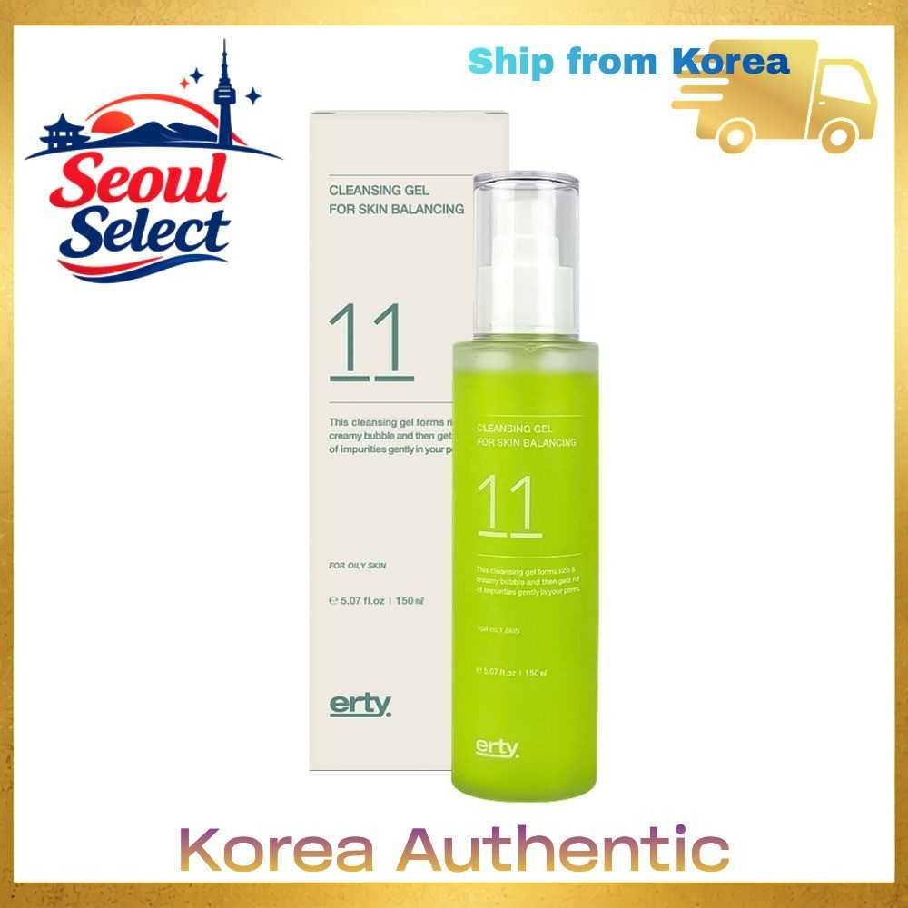 [erty.] 11 Cleansing Gel For Skin Balancing เจลล้างหน้าสูตรปรับสมดุลผิว 150g