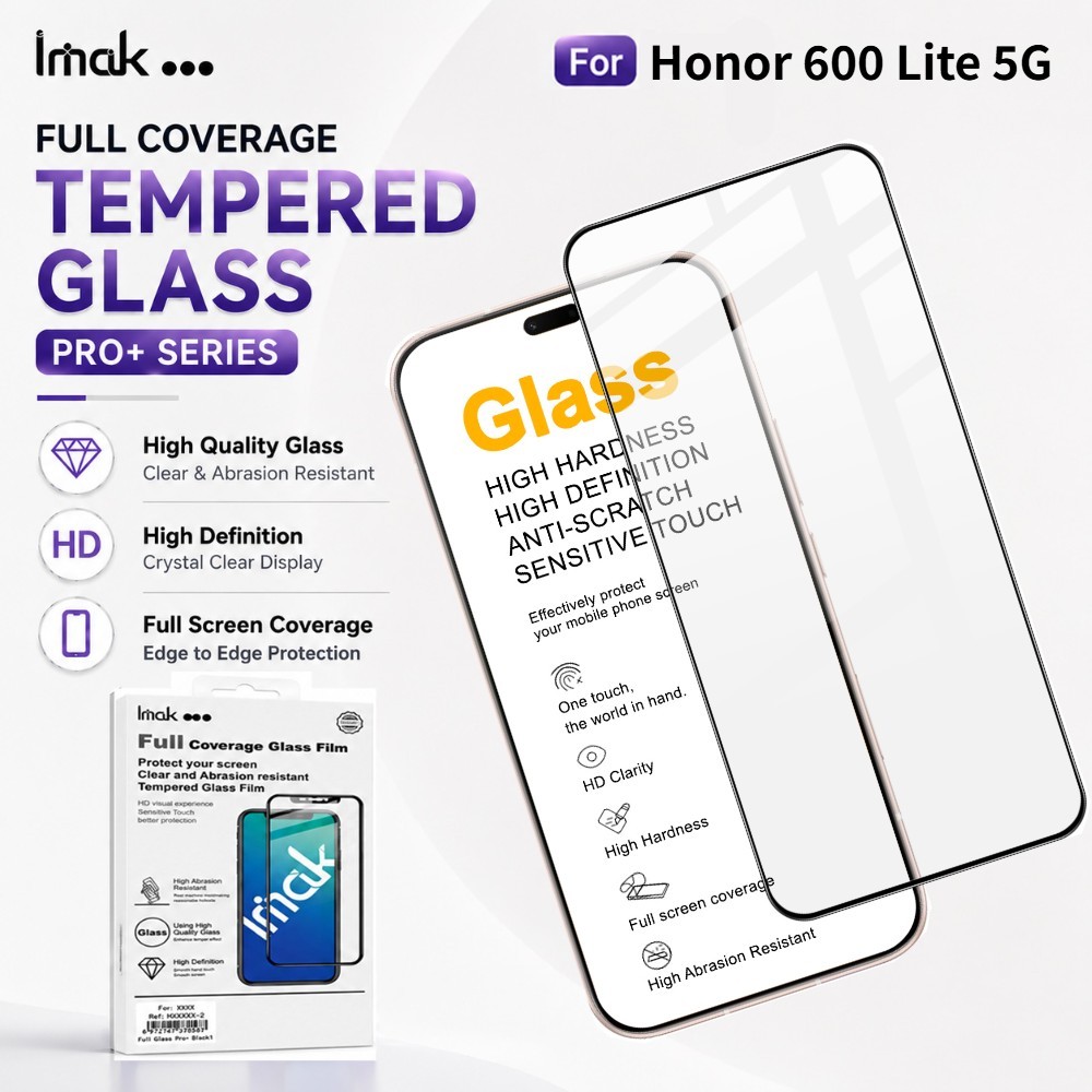 ฟิล์มกระจก สำหรับ Honor 600 Lite 600E Global X80i 5G กันน้ํามัน 9H ความแข็ง FM0003