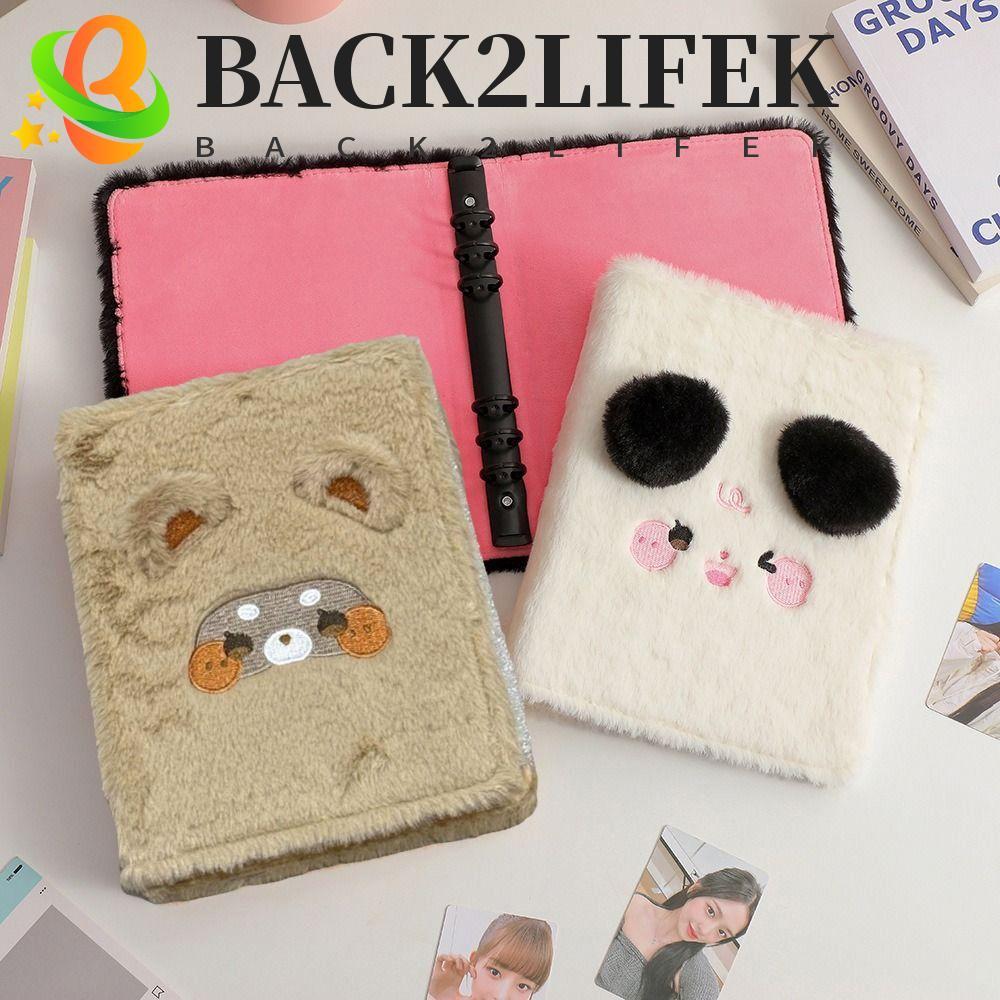 BACK2LIFEK Cat Bear Cards ปกอัลบั้ม, Photocard Holder Card Albums Collection Book Cover, Korean Fluf