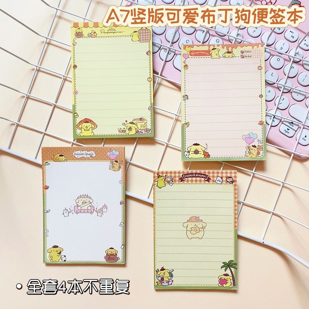 A7 น่ารักพุดดิ้งสุนัข Notepad สไตล์มูลค่าสูงน่ารักการ์ตูน Tearable Notepad นักเรียน Non-Sticky 7.26 