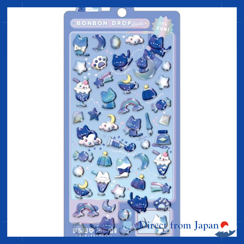 Cululu Seal Bonbon Drop Seal Yoru Neko Bonbon 91126