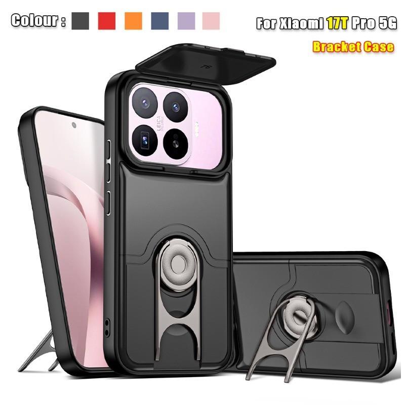 เหมาะสําหรับ Xiaomi 17T 15T 14T Pro Xiaomi17T 17TPro 17 T 5G เคสโทรศัพท์สไลด์กล้องป้องกันผู้ถือแม่เหล็กเกราะกันกระแทก Drop-proof ฝาครอบป้องกัน