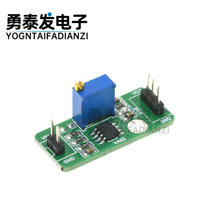 LM358 จับสัญญาณที่อ่อนแอ DC Amplifier Module Multiplier เอาต์พุตระดับเสียงจําลองแบบปรับได้