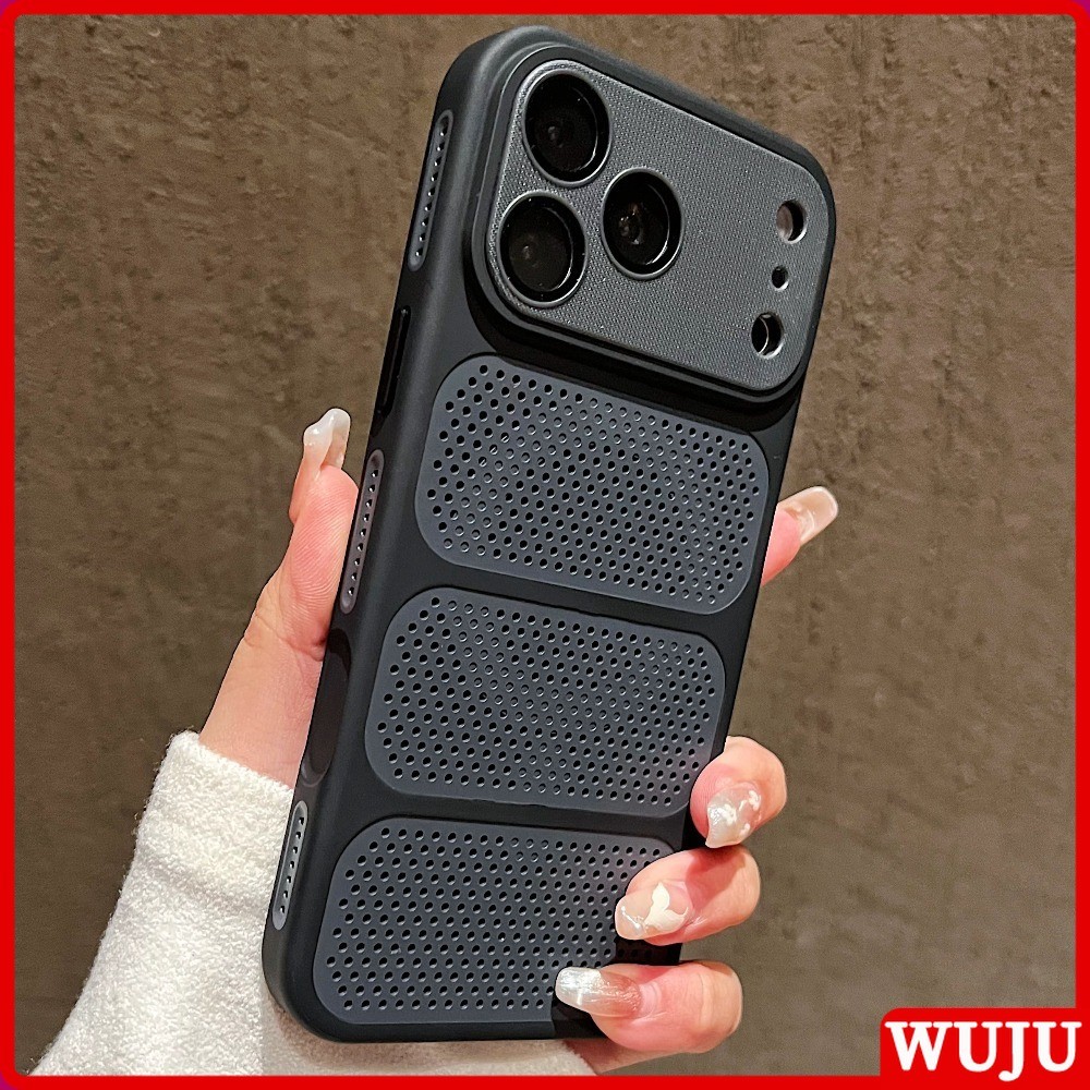 WUJU Grid เคสแม่เหล็กกระจายความร้อนเข้ากันได้สําหรับ IPhone 17 16 15 14 13 12 Pro Max, พร้อมเกราะครอบคลุมเต็มรูปแบบกันกระแทก, และฝาครอบสลิมฟิตป้องกันลายนิ้วมือ