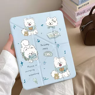 เคสไอแพด เคส iPad พับ Y มีที่ใส่ปากกา ลายน้องหมาสีฟ้า Gen11 Gen10 Gen9/8/7 Air11 Air4/5 Air6/7/8 Pro11 กันกระแทกดีเยี่ยม