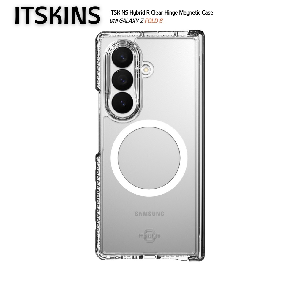 ITSKINS Hybrid R Clear Hinge Magnetic Case - เคสสำหรับ Galaxy Z Fold 8 Ultra