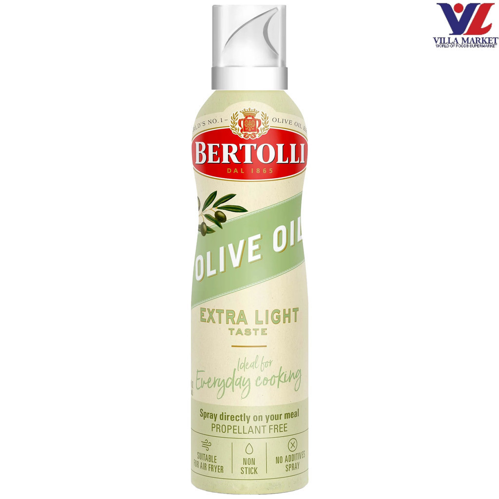[สินค้าส่งด่วน] [0186] Bertolli Light Oil Spray 145ml เบอร์ทอลลี่ น้ำมันมะกอกชนิดไลท์แบบสเปรย์