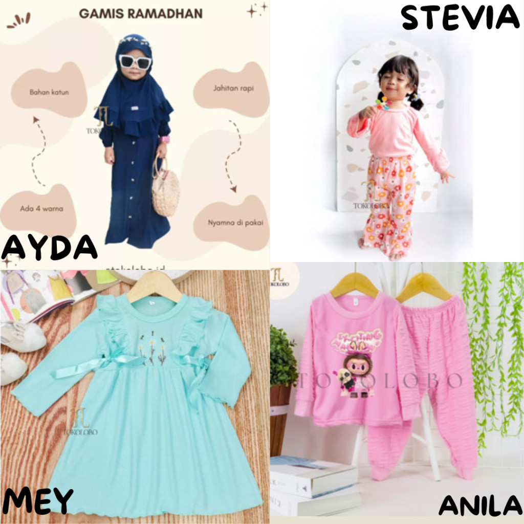 Tokolobo 9.9 Super Shopping Day GIRLS CLOTHES 3 SET 100 THOUSAND (CHOOSE MOTIF/SIZE) VOL.03 [ อิ่ม 6