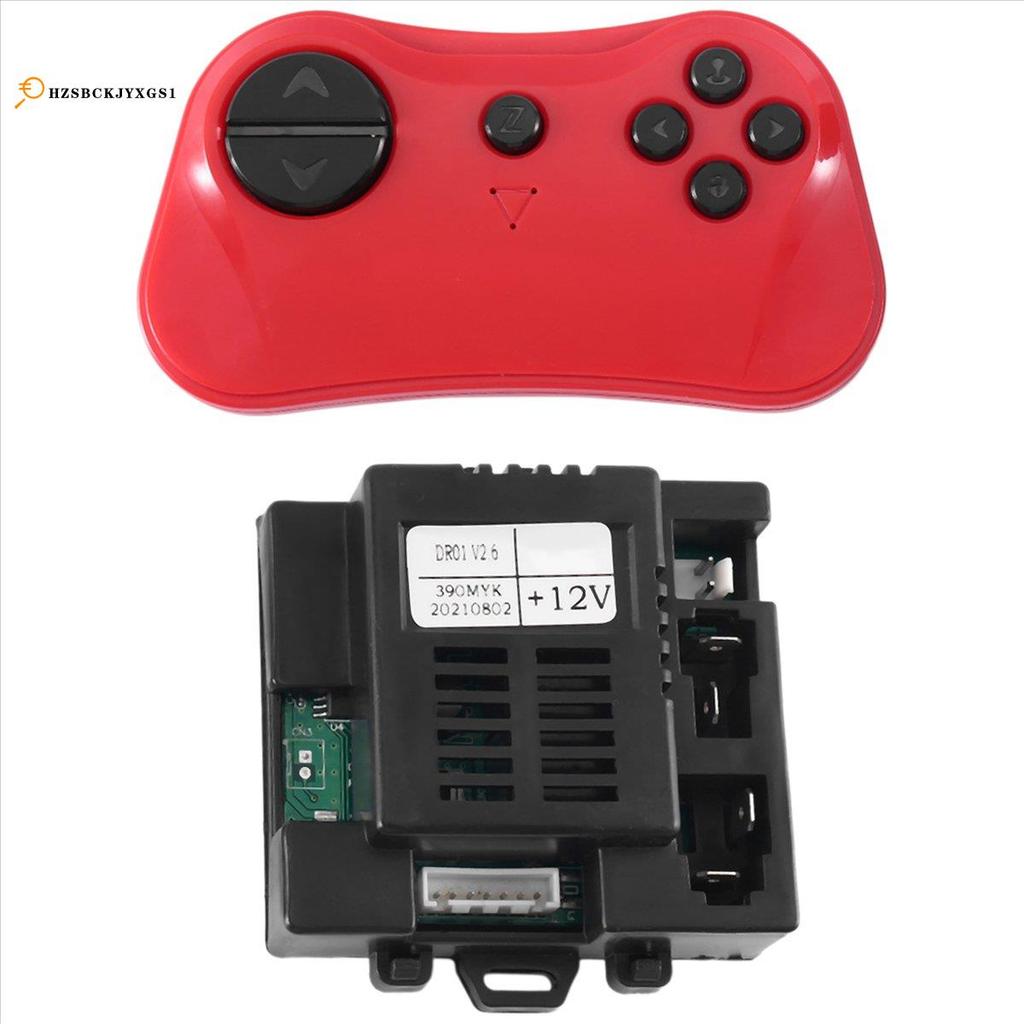 [hzsbckjyxgs1]DR01 V2.6 390MYK 12V 2.4G รีโมทคอนโทรลบลูทูธและตัวรับสัญญาณสําหรับเด็กอุปกรณ์ทดแทนรถยน