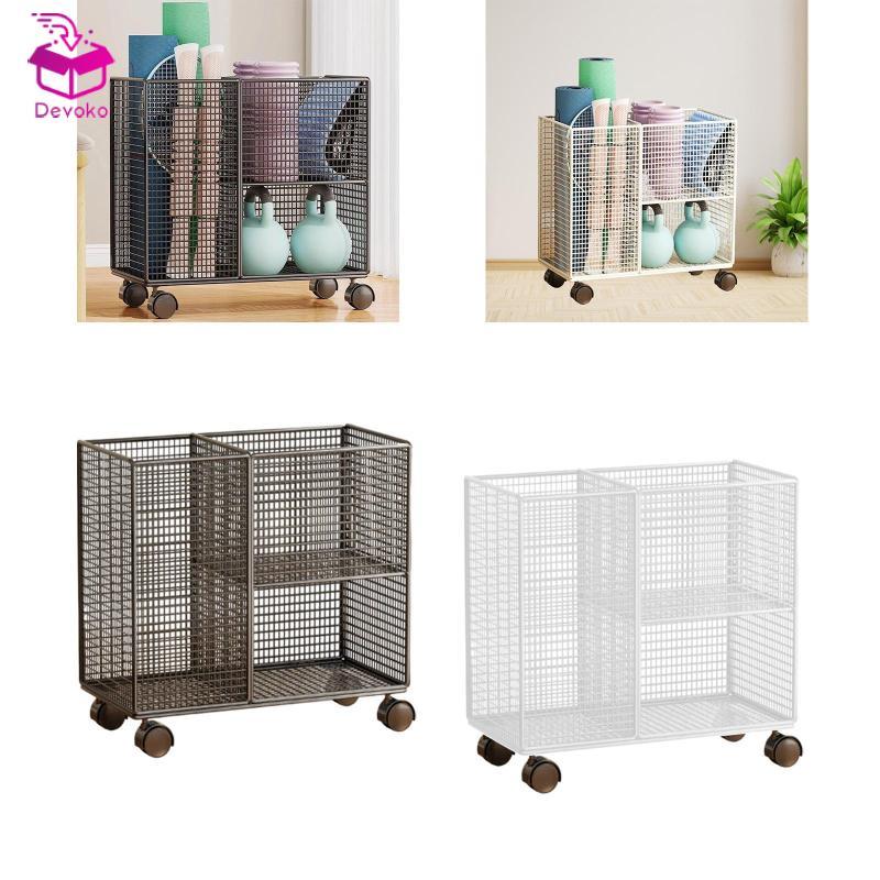 [chiwanji2mf] ชั้นเก็บเสื่อโยคะ Home Gym Fitness Storage Rack ประหยัดพื้นที่ฟิตเนสมัลติฟังก์ชั่อุปกรณ์ออกกําลังกายองค์กร