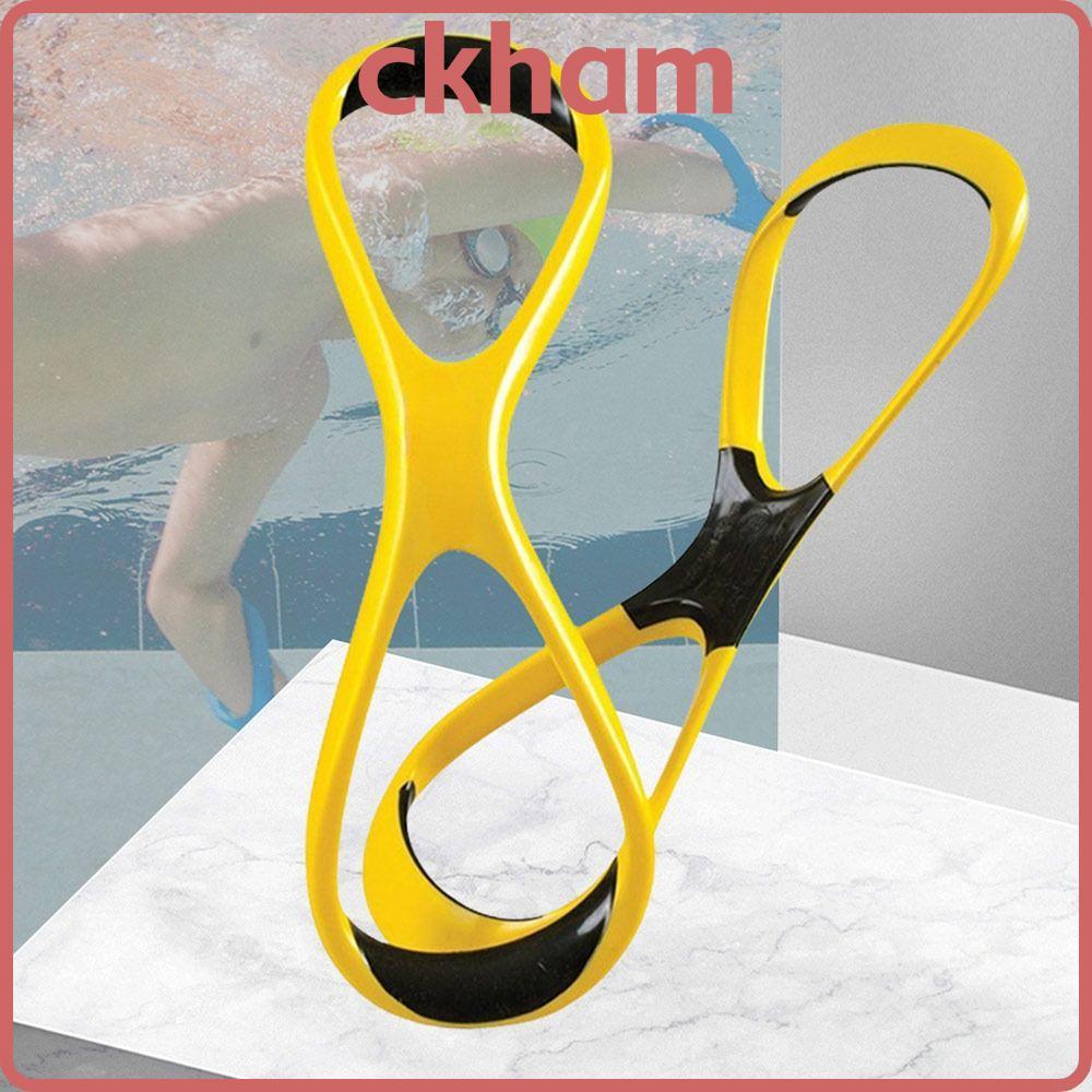 CKHAM Swim Training Paddle, 8 Shape Wear Resistance Swimming Trainer, Professional Ergonomic Forearm