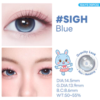 【FDA 10PCS】FRESHLADY Opus ชุด|Opus Red|Blue|Brownนแทคเลนส์สีคอนแทคเลนส์แบบใช้แล้วทิ้งรายวัน 14.5 mm 50-55% Lsize【0~5.00】