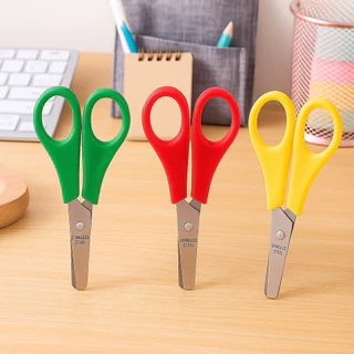 BLIVO กรรไกร 1 ชิ้น คละสี มีสเกล กรรไกรตัดกระดาษ อุปกรณ์การเรียน DIY เครื่องเขียน โต๊ะทำงาน พร้อมส่ง ออกใบกำกับภาษีได้