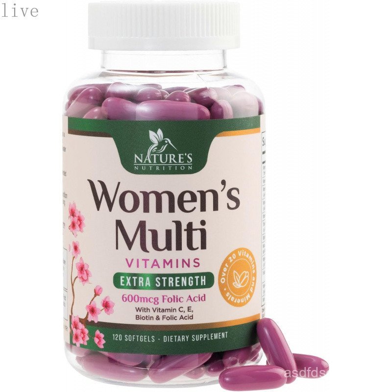 MultivitaminforWomen-FullyDailyWomenultivitaminswithCalci,Folic,VitaminA,C,D,E,&BVitaminsfor,Energy&