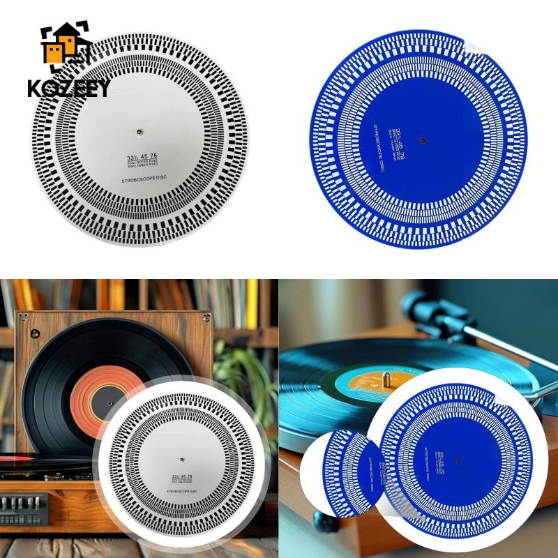 [KOZEEY] Tachometer Strobe Disc สําหรับเครื่องเล่นบันทึก, Strobe Mat สําหรับ 33-1/3, 45 และ 78 Rpm R