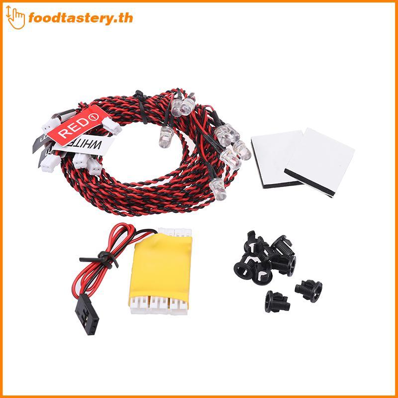 FTY 1 ชุดแฟลช RC ไฟ LED ชุด 8 ระบบไฟ LED สําหรับเฮลิคอปเตอร์ RC เครื่องบิน N