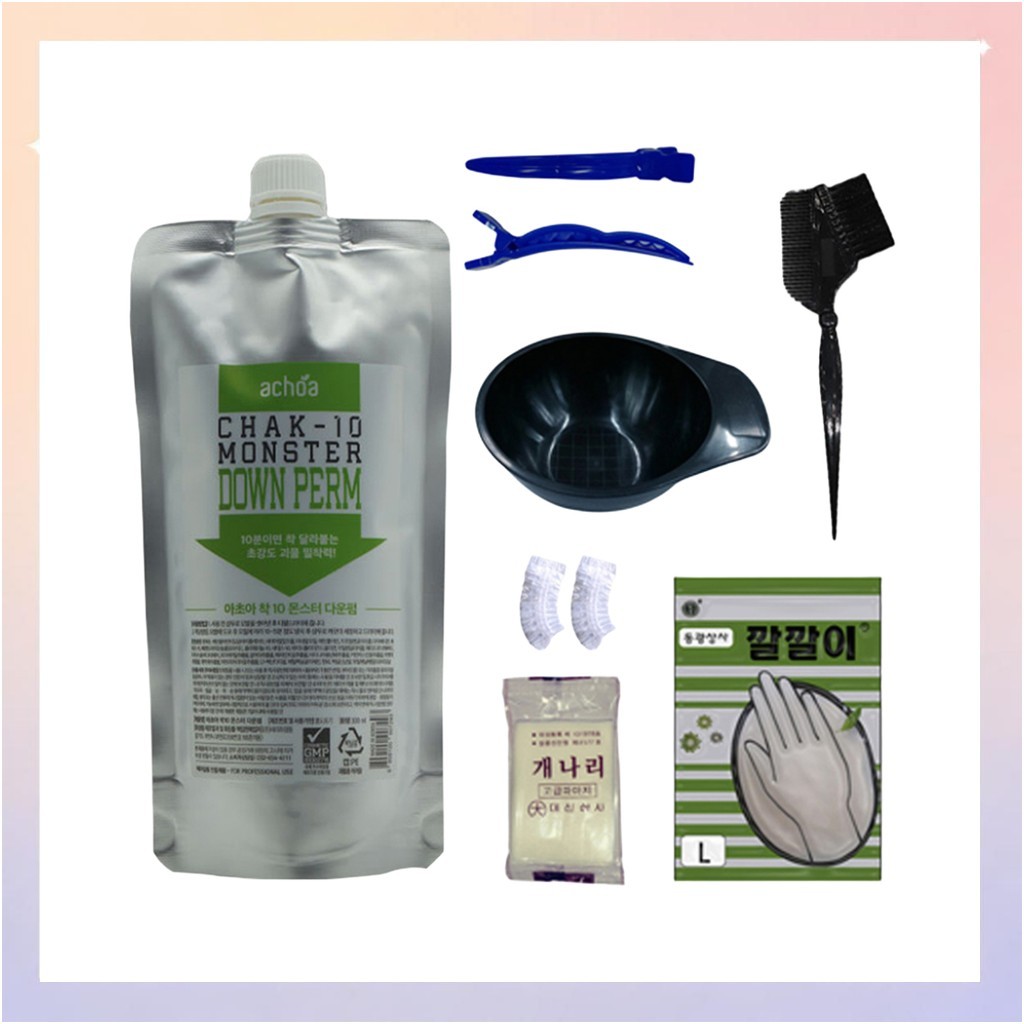 [achoa] Chak-10 Monster Down Perm Set สําหรับผมสั้น 1 ชิ้น / Korean Down Perm / Short Hair Stying by