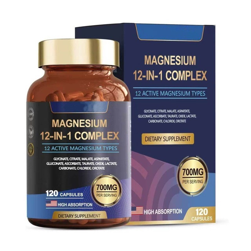 พร้อมสต็อก Fast Shipping TK ขายร้อน 12 In 1 Magnesium Compound Capsule Totaria 12-In-1 Magnesium Com