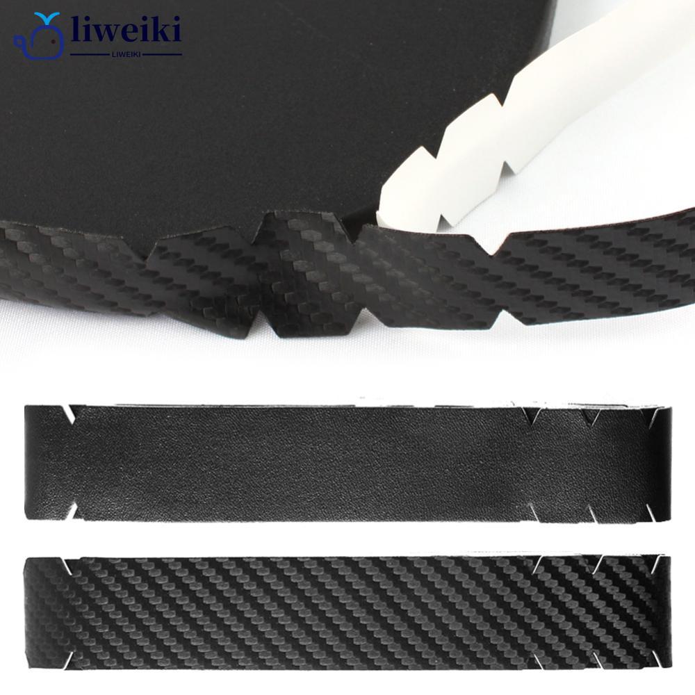 LIWEKI Pickleball สติกเกอร์ป้องกันแร็กเก็ต Padel เทปป้องกันขอบทนทานและง่ายต่อการเปลี่ยน Matte Black 