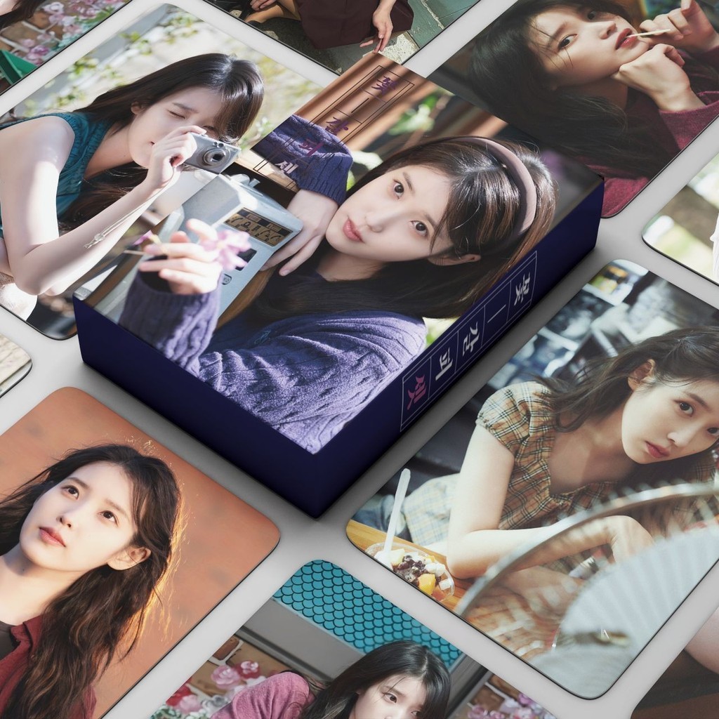 พร้อมสต็อก 55 IU Photocards IU ที่คั่นดอกไม้ 3 การ์ด Li Zhien