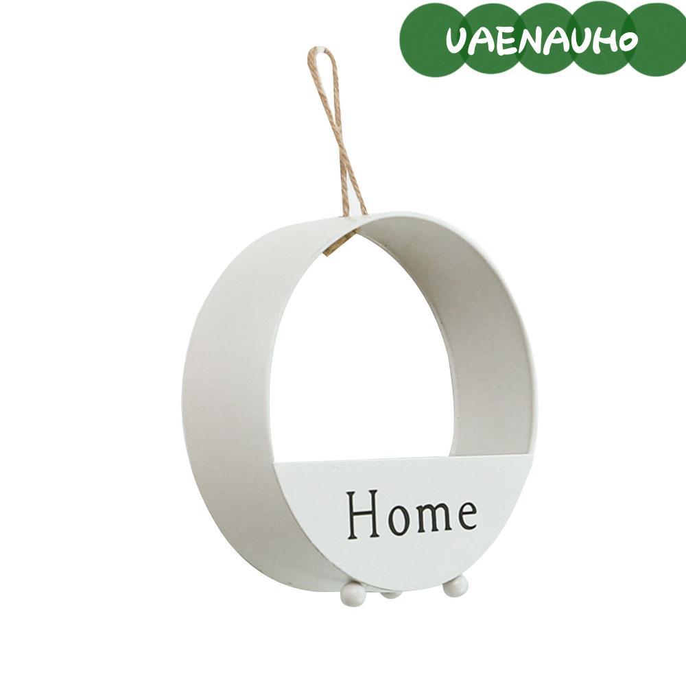 UAENAUH0 เหล็กแขวนผนังตะกร้า,สีขาว 7.87x2.36x8.07inติดผนังชาวไร่,ทรงกลมติดผนังออกแบบน้ําหนักเบาก่อสร