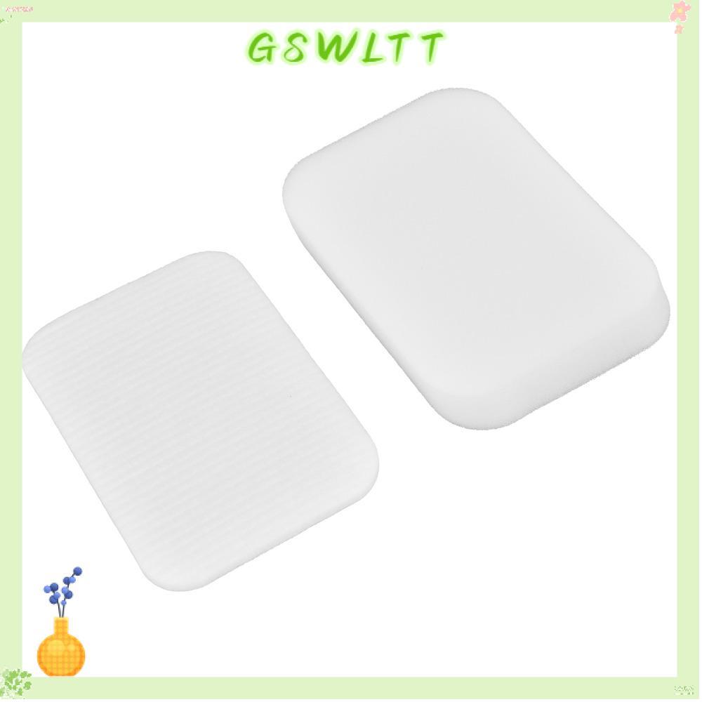 GSWLTT 4PCS กรองเปลี่ยนกรอง,จีบฟองน้ําเครื่องดูดฝุ่น,Dust Dust Capture สีขาวสูงล้างทําความสะอาดได้กร
