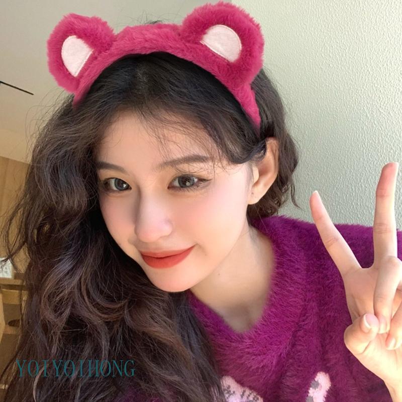 YOI ที่คาดผมการ์ตูนน่ารัก Creative Pattern Hairbands ตุ๊กตาผู้หญิงผม Hoop