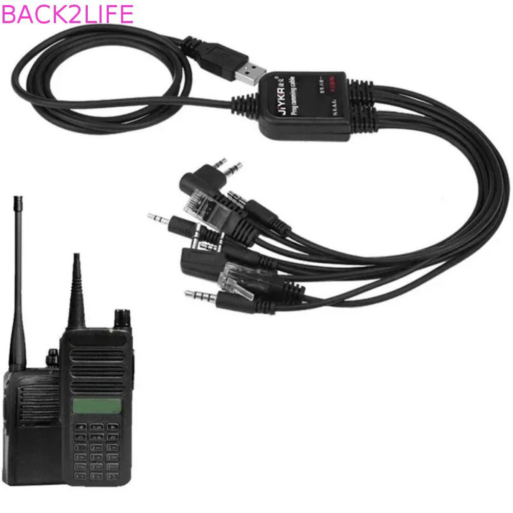 BACK2LIFE 8 in 1 สายการเขียนโปรแกรม USB, ABS USB K-type 8 in 1 สายเชื่อมต่อเครื่องส่งรับวิทยุ, สายข้