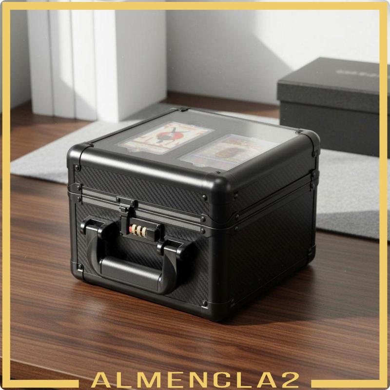 [Almencla2] คาร์บอนไฟเบอร์ดู PSA BGS Card Storage Case กันฝุ่น Psa Slab Case กันกระแทกสําหรับจอแสดงผ