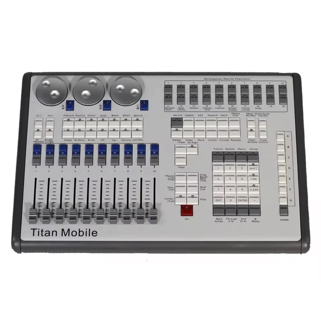 LLHP ตีแบบพกพา Titan Mobile DMX Light Console Stage Controller Mobile Dimmer &-&&
