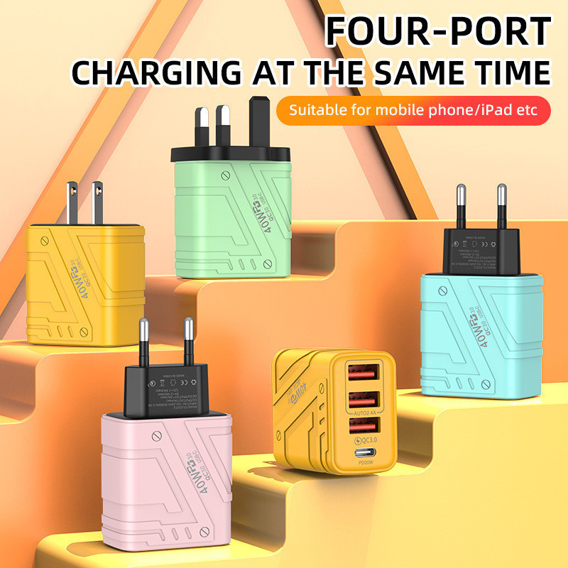 พอร์ต USB Power Adapter เครื่องชาร์จโทรศัพท์ USB UK 3 Pin Regulatory 5V 2A Universal Travel หัวชาร์จ