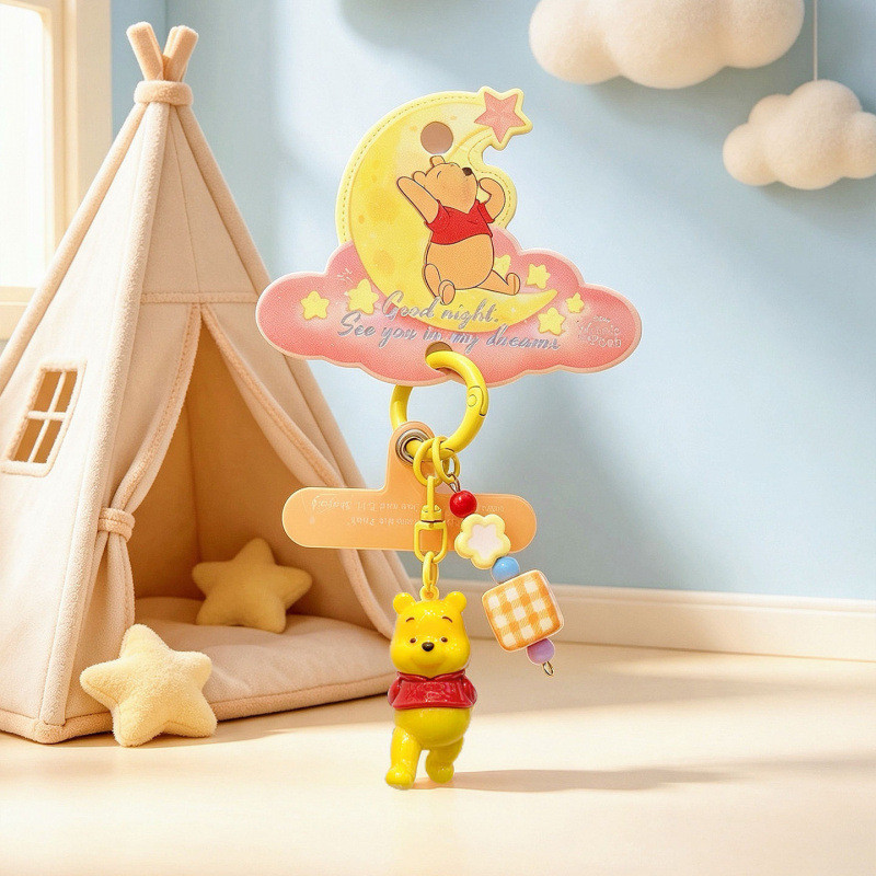 Disney Winnie the Pooh Sweet Dream Night Series จี้โทรศัพท์มือถือพวงกุญแจน่ารัก Healing จี้โซ่โทรศัพท์มือถือ