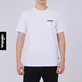 WRANGLER เสื้อยืดแขนสั้นผู้ชาย รุ่น WR SC26MTSSC01 สีขาว