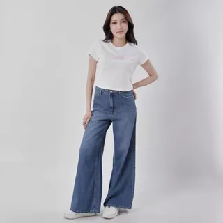 LEE เสื้อยืดแขนสั้นผู้หญิง รุ่น LE F125WTSSC04 สีครีม