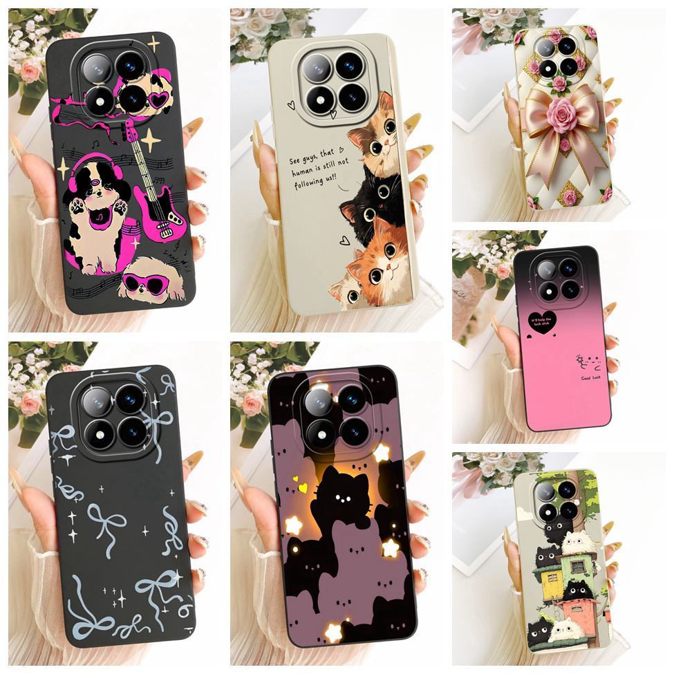 เคสสําหรับRedmi Note 14 Pro Plusซิลิโคนแฟชั่นน่ารักแมวรูปแบบตลกปลอก 24094RAD4G