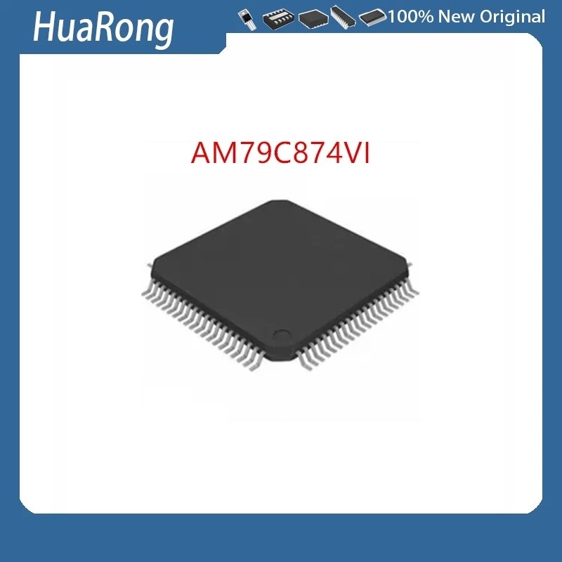 2 ชิ้น/แบทช์ AM79C874VI AM79C874 TQFP80