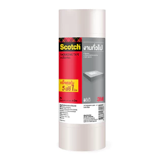 SCOTCH เทปโอพีพี สีใส ขนาด 48 มม. x 40 เมตร (5 แถม 1)