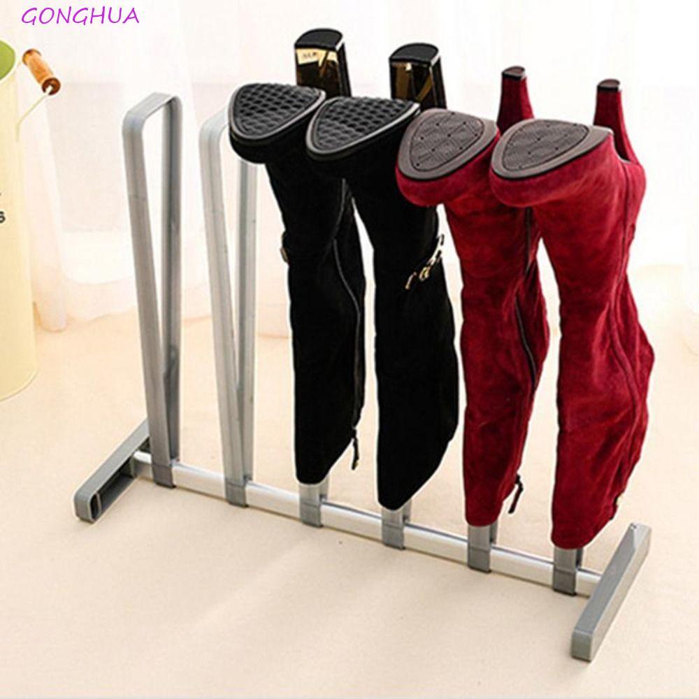 GONGHUA ที่วางรองเท้าตู้เสื้อผ้า Entryway Storage Organizer อลูมิเนียมประหยัดพื้นที่ Boot Holder
