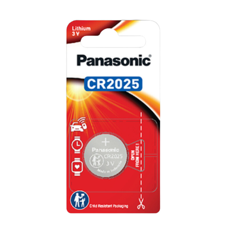 PANASONIC ถ่านกระดุมลิเธียม รุ่น CR-2025PT/1B