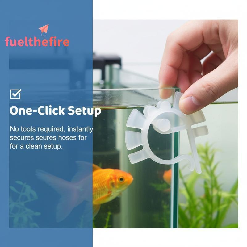 [Feel] Aquarium Air Tube Holder Clip 3 5 10 Pa U Shaped Clamp สําหรับท่อน้ําตู้ปลาคงที่ตําแหน่ง [ใหม