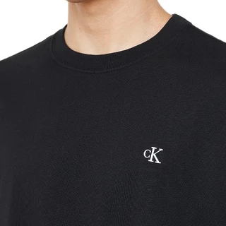 CALVIN KLEIN เสื้อยืดคอกลมแขนสั้นผู้ชาย Archive Logo ทรง Relaxed รุ่น 40HM229 UB1 - สีดำ