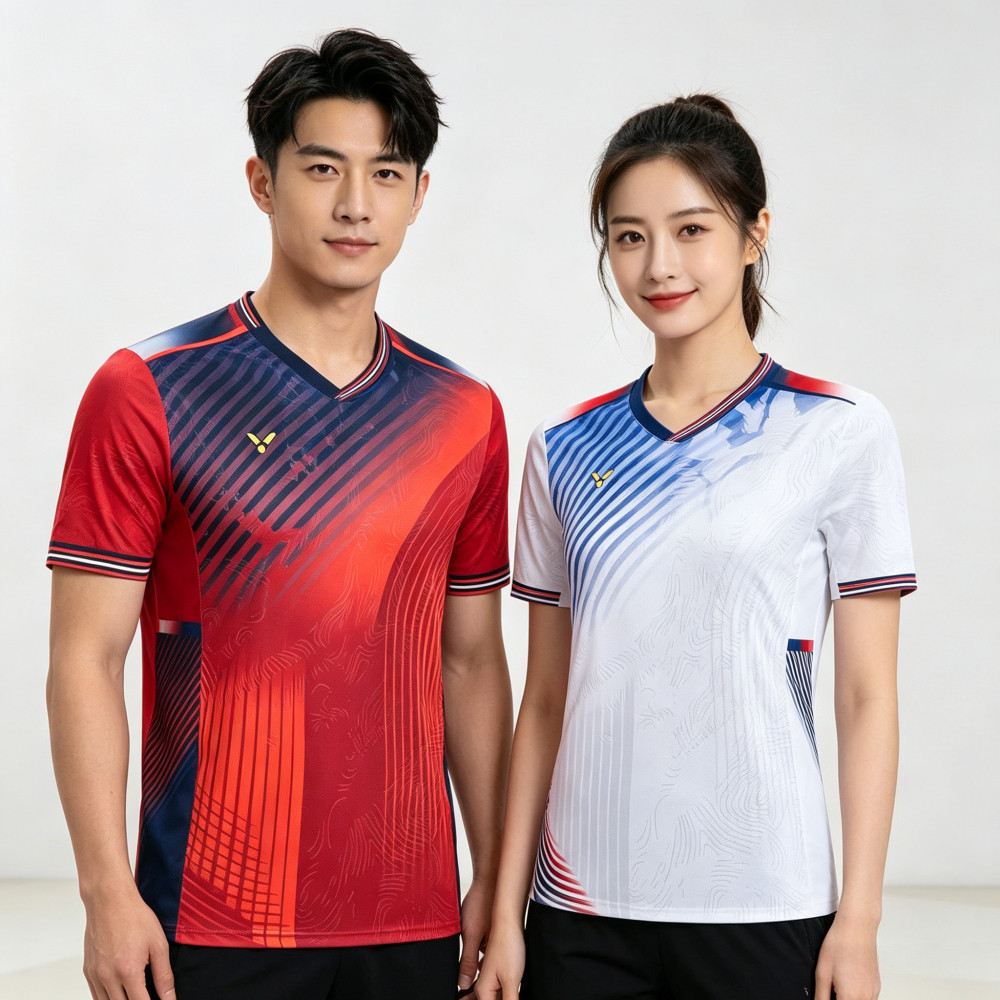 โปโลกีฬาแชมเปี้ยนชิพเหงื่อ – เสื้อแบดมินตันทัวร์นาเมนต์มืออาชีพ 60030 วัสดุแห้งเร็วยืดสําหรับเซสชันที่ยาว