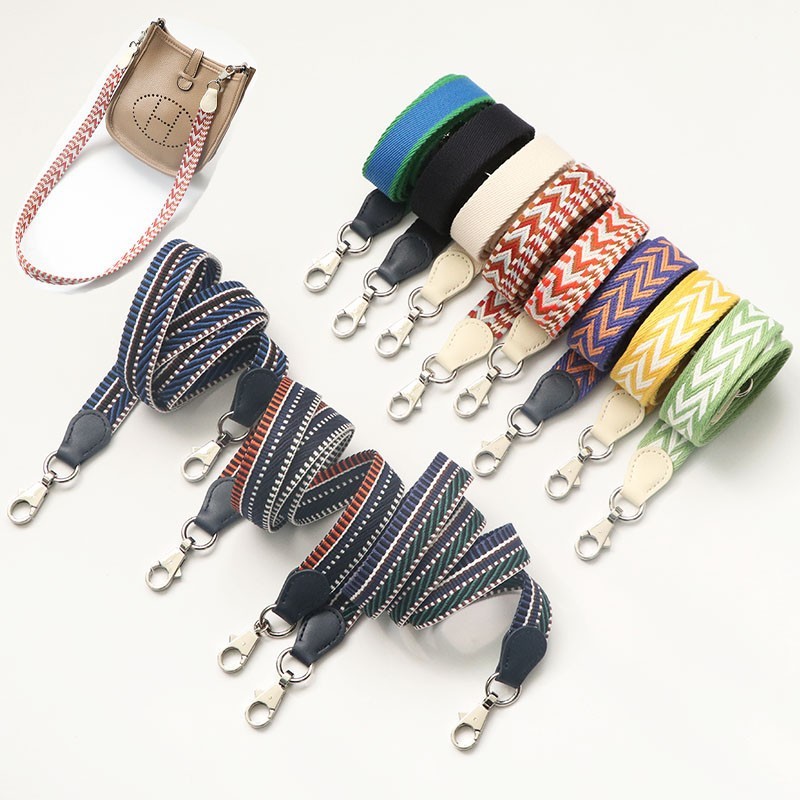 Cross-Border Big-Brand สไตล์แฟชั่นด้ายฝ้าย Webbing สายคล้องไหล่บาง Kelly กระเป๋า Evelyn กระเป๋าสะพาย