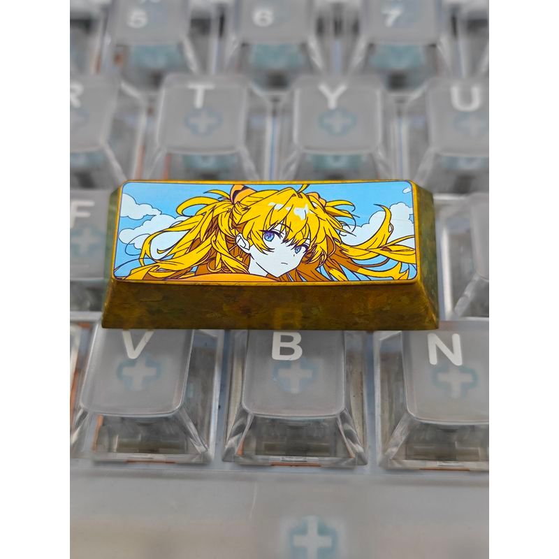 Asuka Keycap Asuka Metal Keycap Asuka Titanium Alloy Keycap แกะสลักสี 2.25 Uh