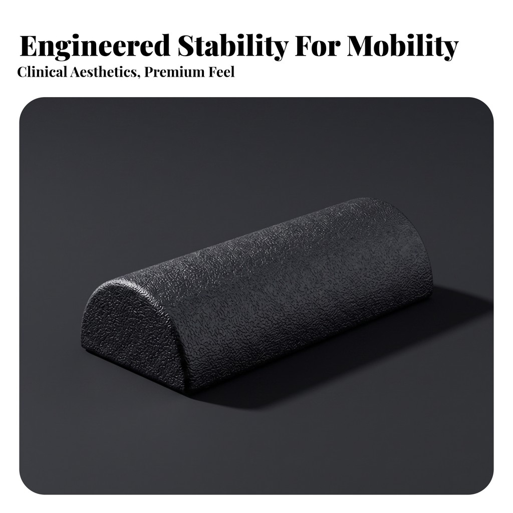 Half-Round Foam Roller Firm Semicylindrical Foam Roller Stretching Support Cushion ทําความสะอาดง่ายส