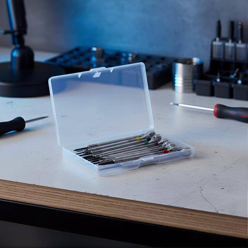 G&Y 13 ชิ้น Precision 0.6-2.0 มิลลิเมตรเหล็ก Micro ไขควงชุด Cross Repair Kit สําหรับ Electronics DIY
