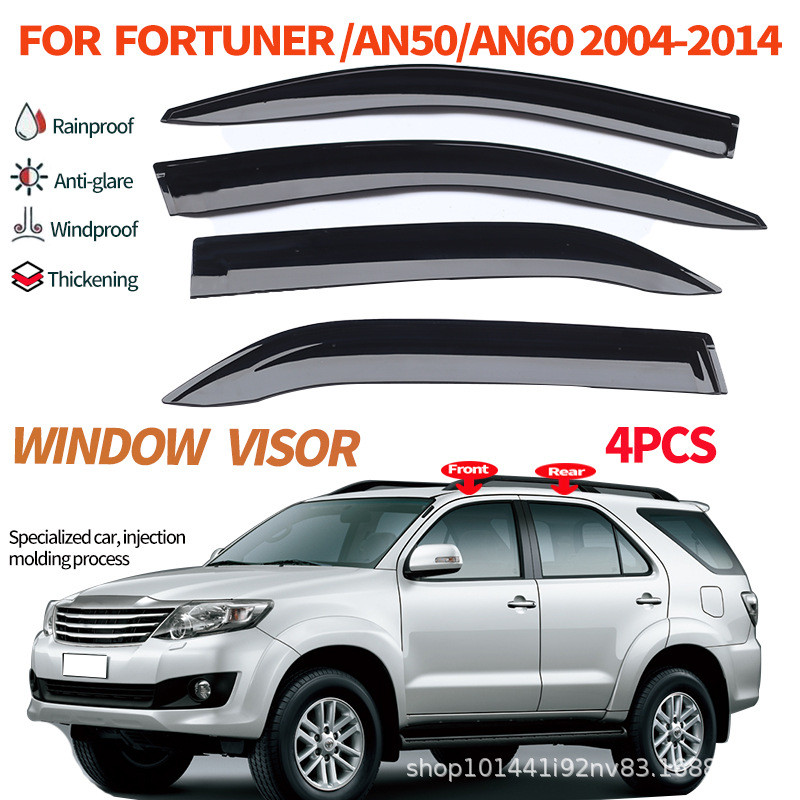 เหมาะสำหรับกันสาดกันฝนของ Toyota Fortuner SW4 รุ่นปี 2004-2015