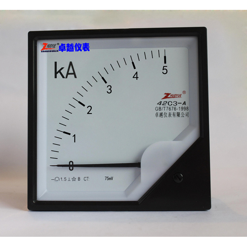 เครื่องมือวัดกระแสไฟฟ้ากระแสตรงแบบเข็ม 42C3 5000A/75mV/20MA/4-20MA/10V