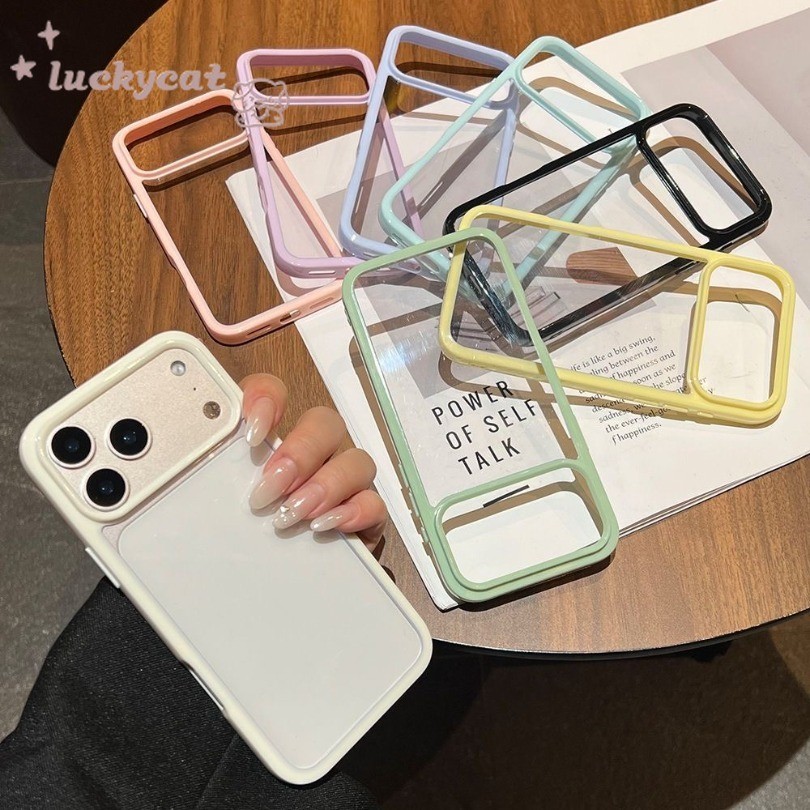 Simple Macaron สีเคสโทรศัพท์สําหรับ iPhone 17 16 15 14 13 12 11 Pro Max Xr XS Max 7 8 Plus SE20