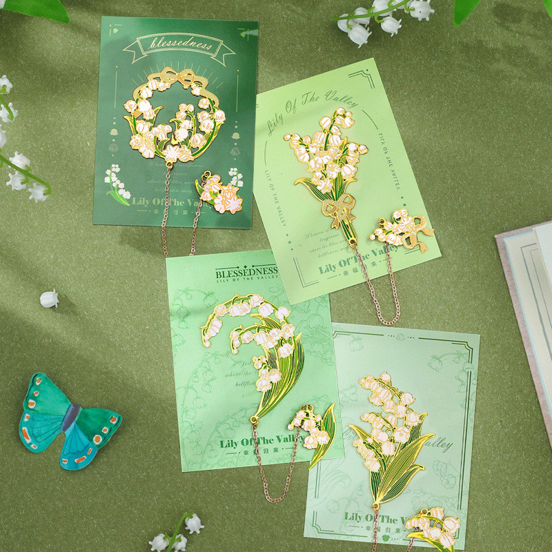 Lily of the Valley Series บุ๊คมาร์คอ่านเครื่องเขียนมหาวิทยาลัยของขวัญที่สวยงามครูนักเรียนการฝึกอบรมข